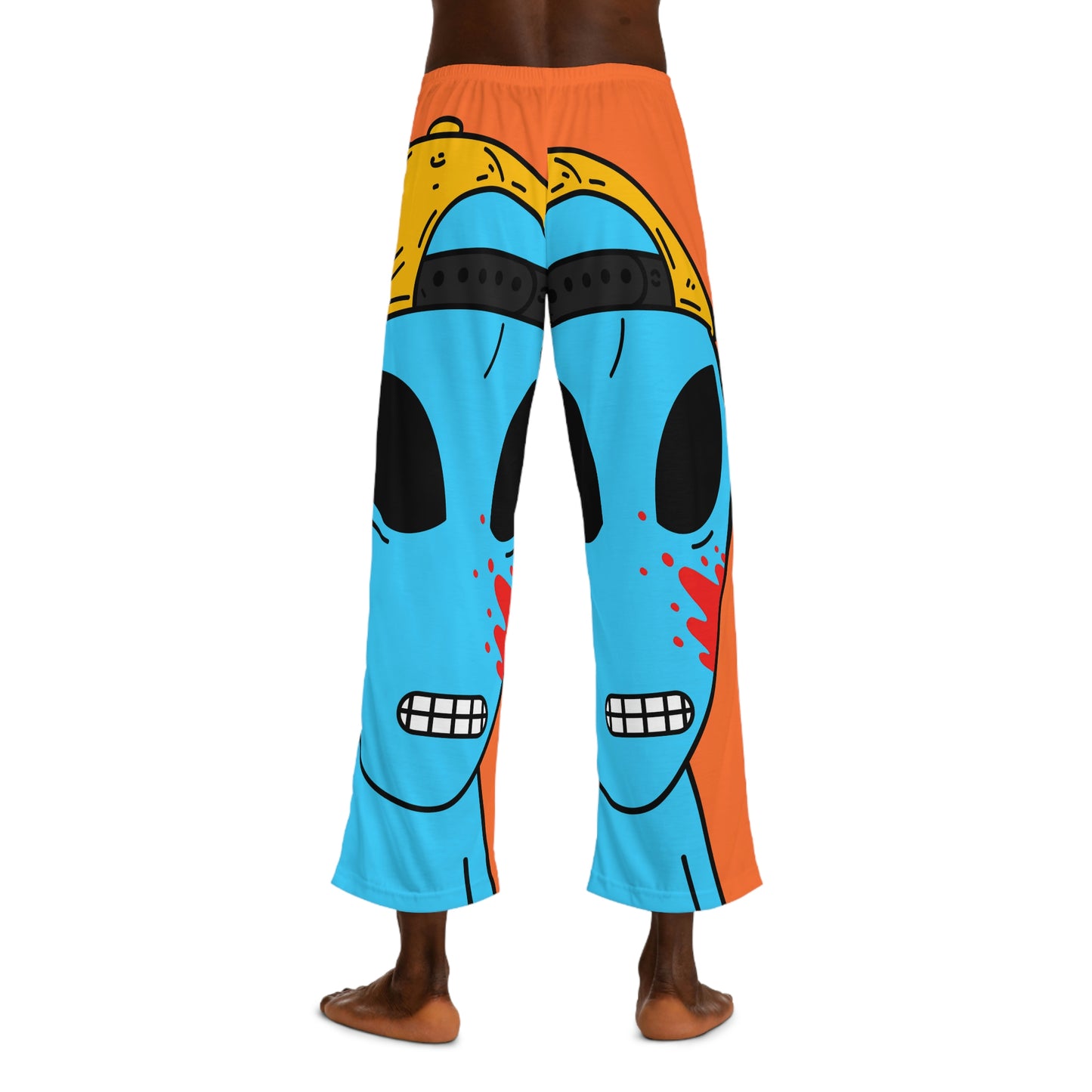 Pantalones de pijama para hombre Alien Blue Blood Visitor Space Galactic (AOP) 