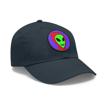 Alien Anonymous Visitor Dad Hat with Leather Patch (Round)