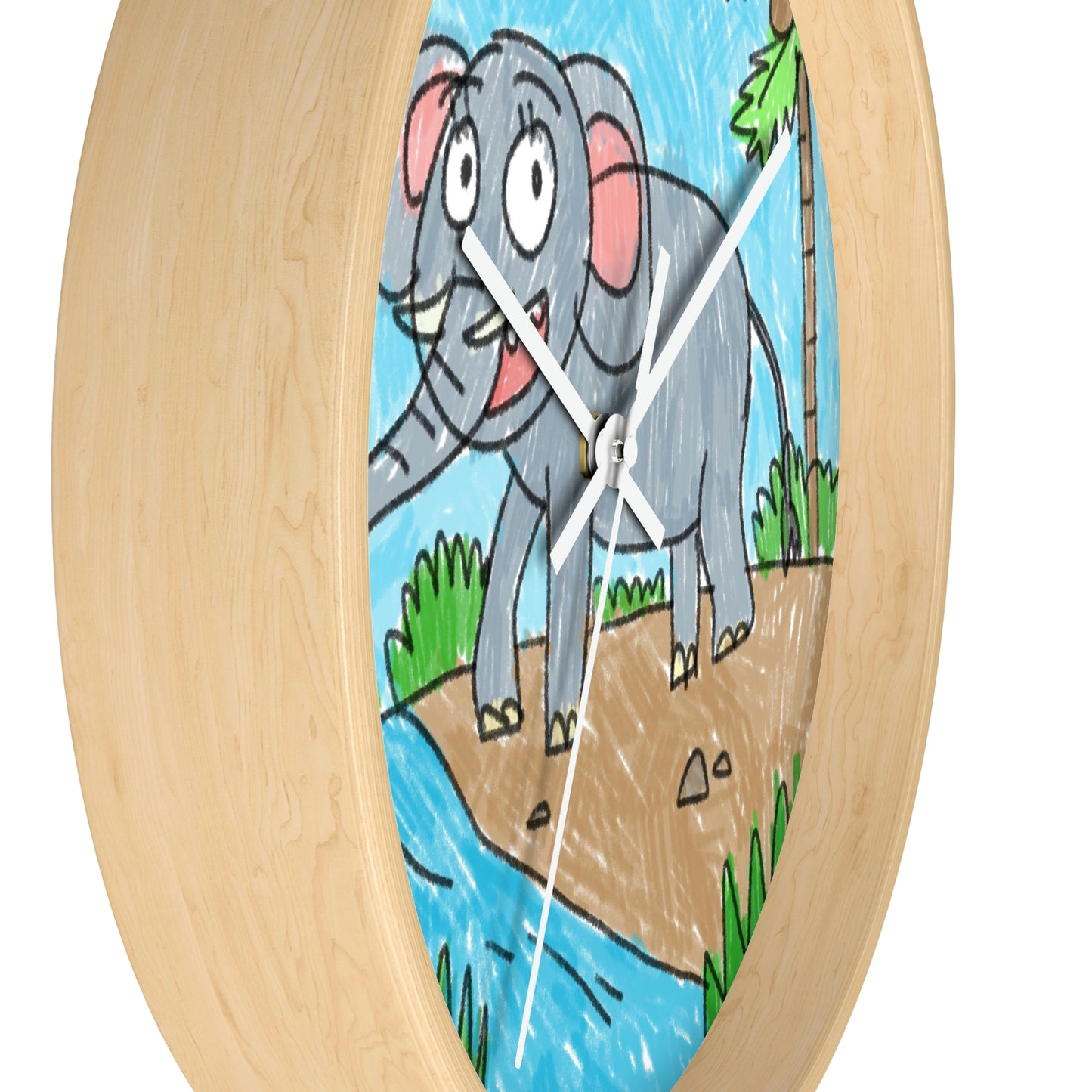 Elefante Elephant King Safari Animal Wall clock