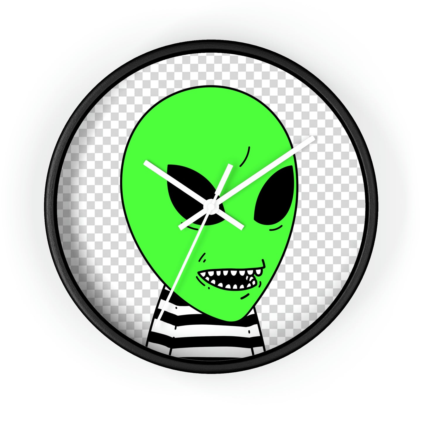 Clean Teeth Toothy Alien Wall clock