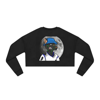 Full Moon Cyborg Werewolve Wolf Women's Cropped Sweatshirt