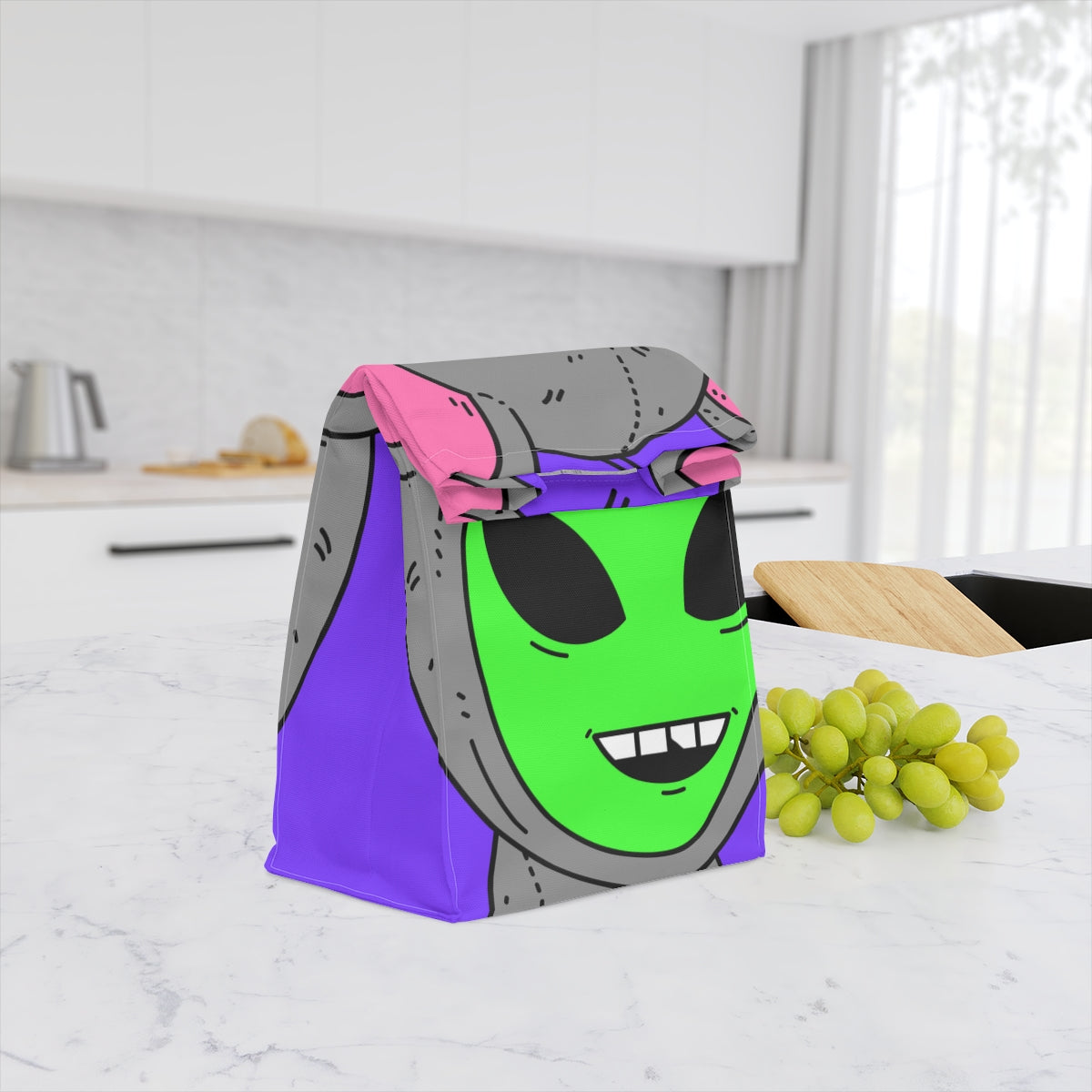 The Visitor Mouse Alien Character Polyester Lunch Bag