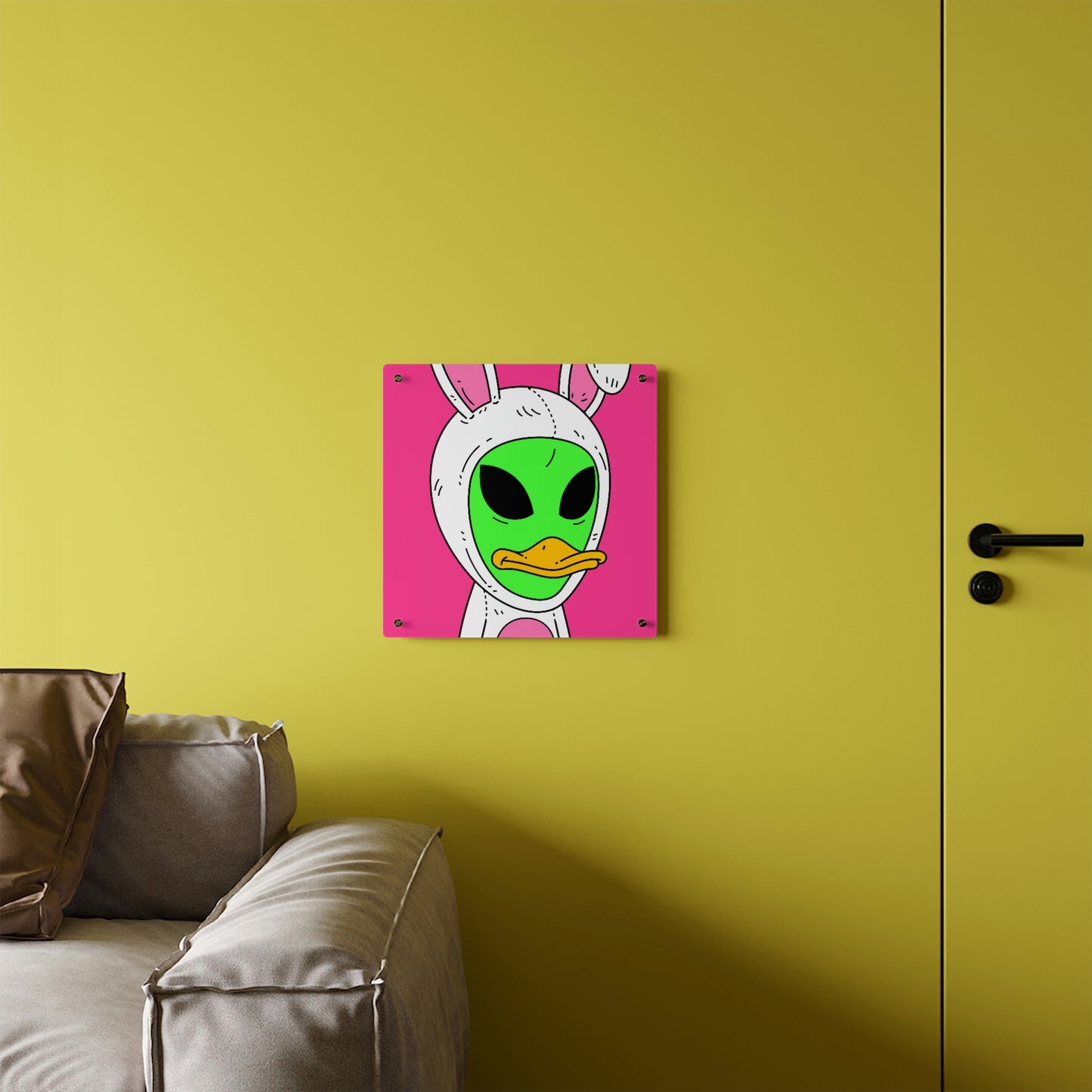 Duck Bunny Alien Acrylic Wall Art Panels