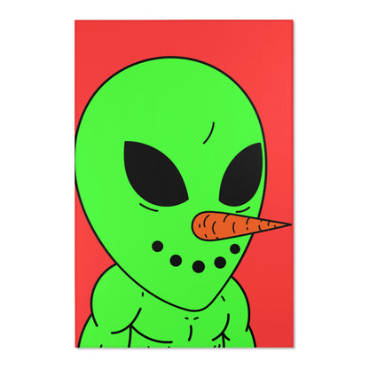 Veggie Visi Alien Vegetable Visitor Area Rugs