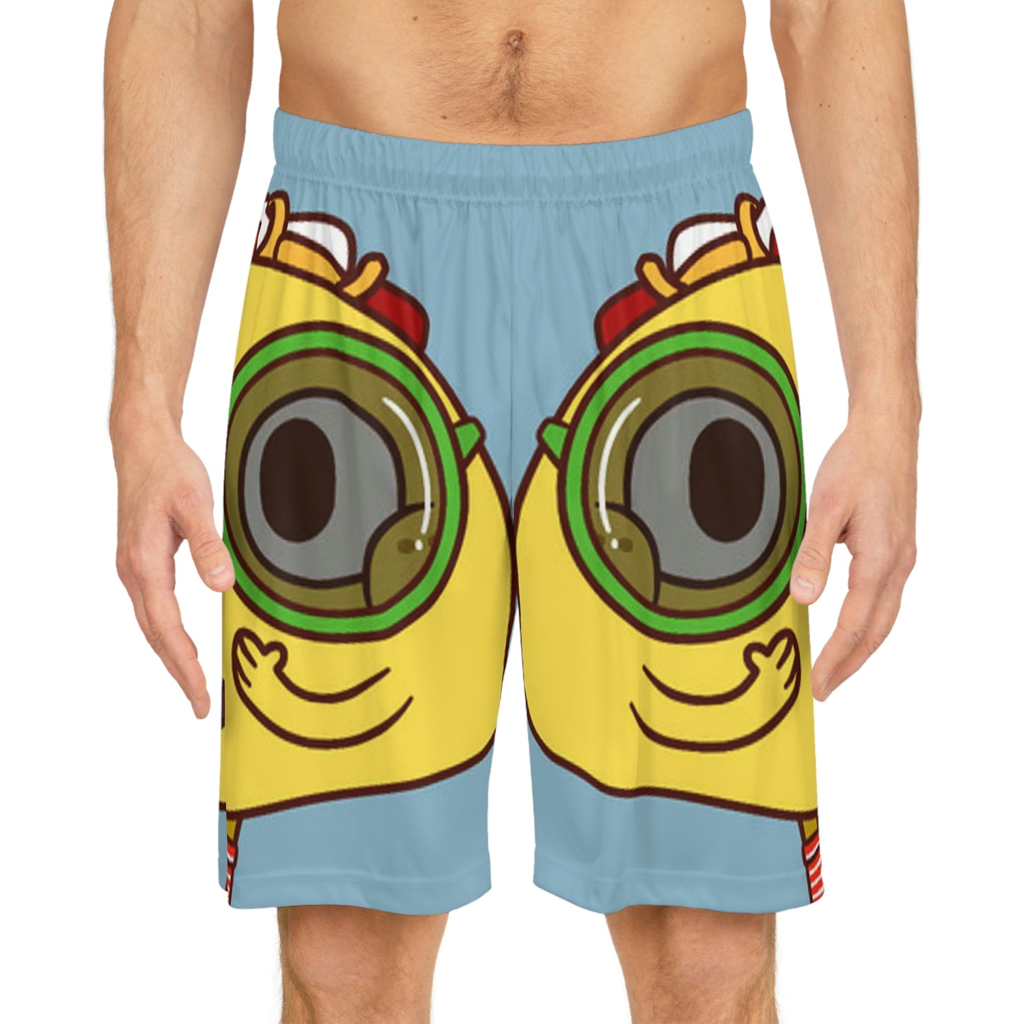 Bike Ride Scooter Taco Basketball Shorts