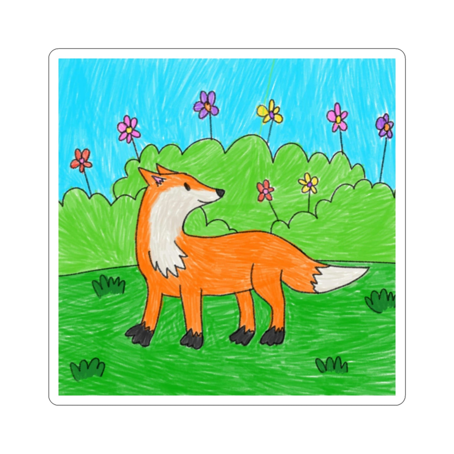 Fox Woodland Animal Foxy Kiss-Cut Stickers