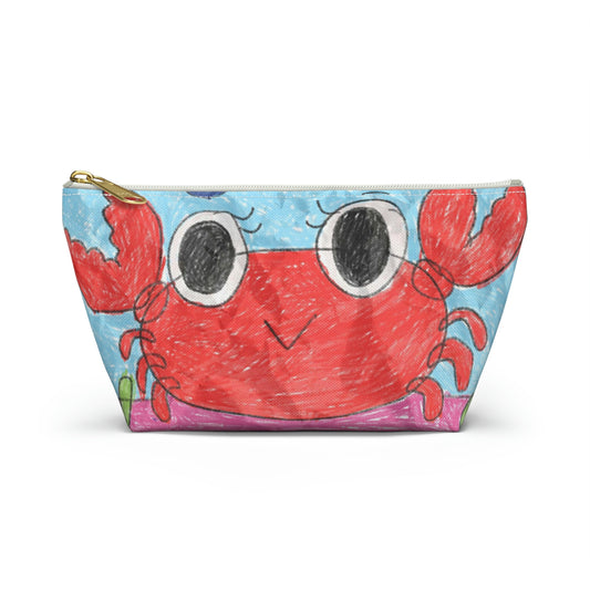 Lobster Crab Graphic Sea Lovers Accessory Pouch w T-bottom