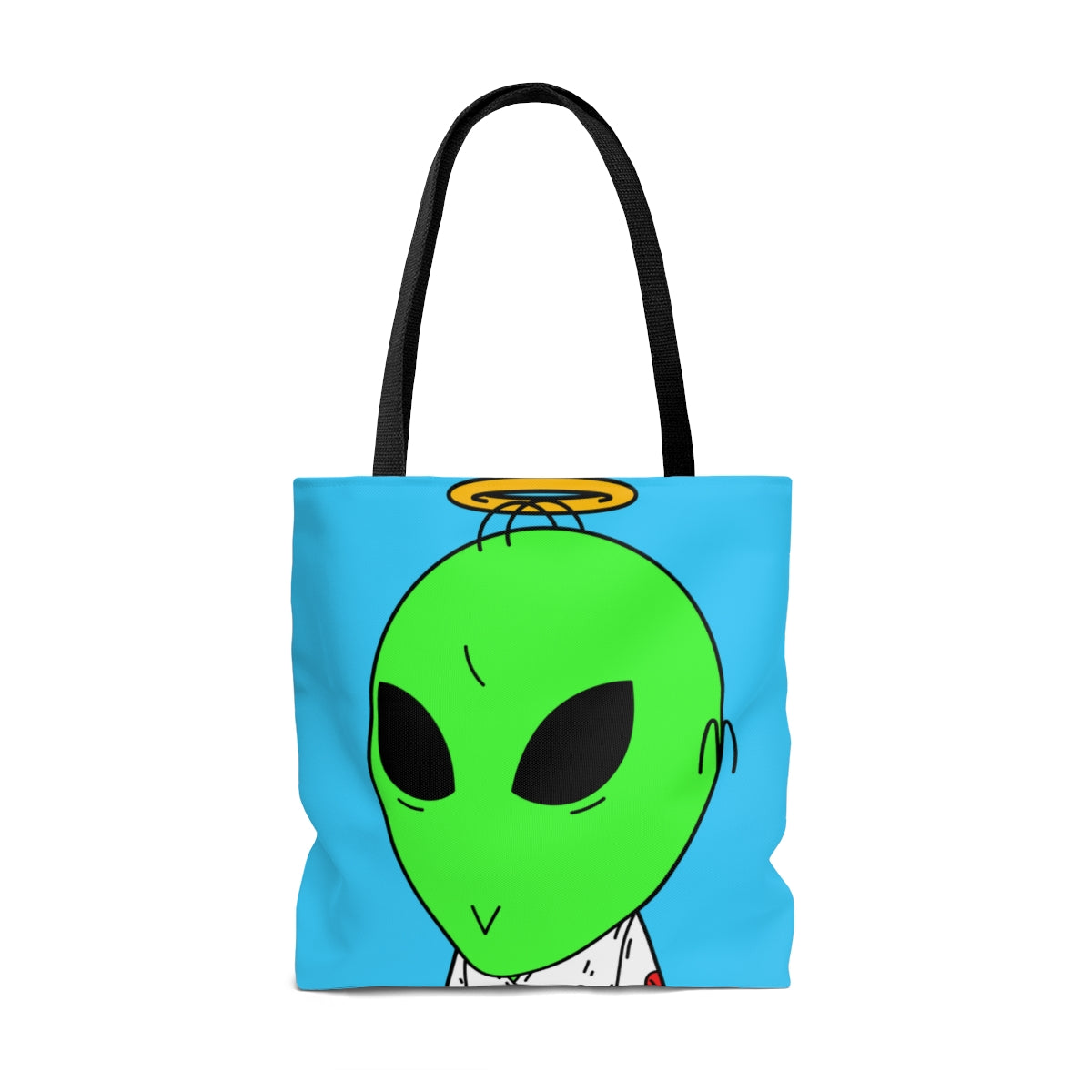 Angel Halo Green Visitor V Face Visi Jersey AOP Bolsa de tela 