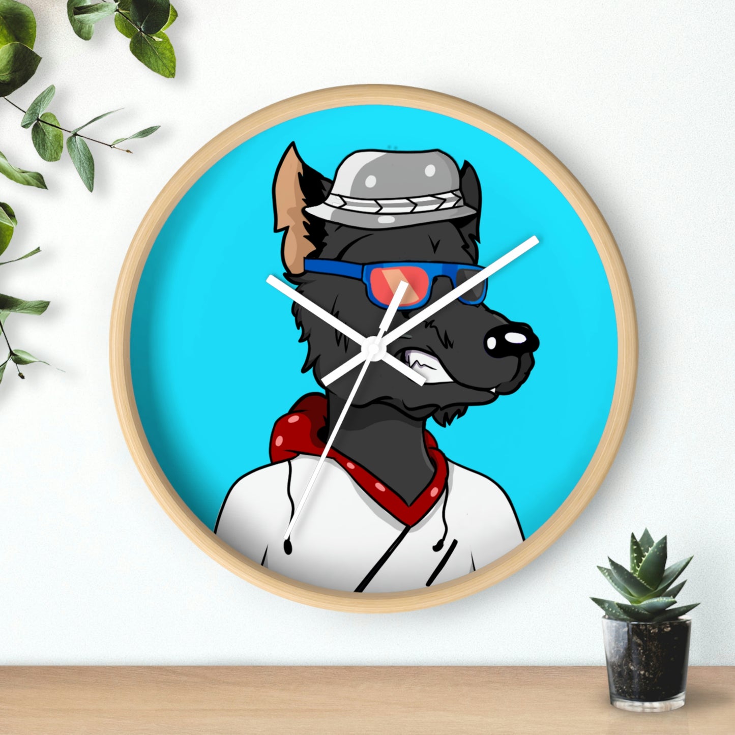 Pop Culture Wolf Werewolve Wall clock