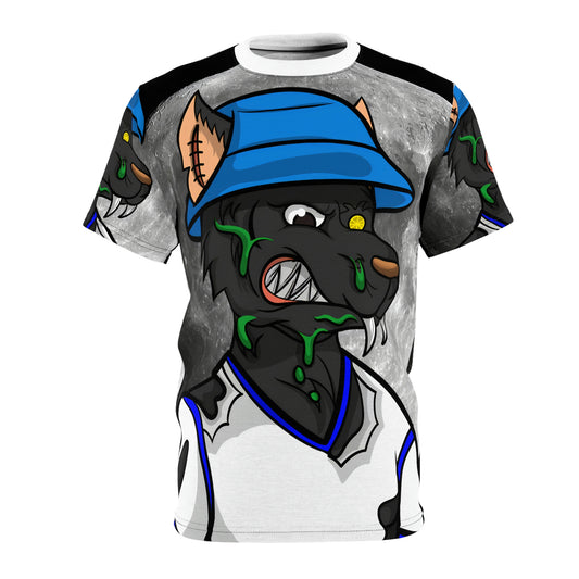 Werewolf Full Moon Cyborg Wolve Unisex AOP Cut & Sew Tee