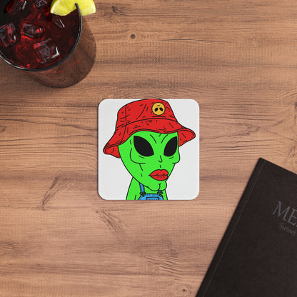 Old Alien Farmer Visitor Coasters (50, 100 pcs)