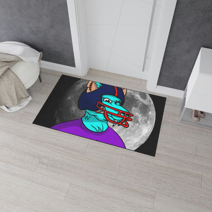 Foot Ball Full Moon American Werewolve Wolf Cyborg Heavy Duty Floor Mat