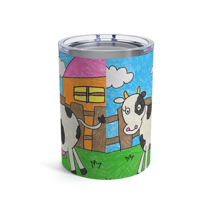 Cow Moo Farm Barn Animal Character Tumbler 10oz