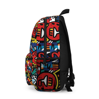 Street Art Inspired Bold Graffiti & Urban Motifs Design Backpack