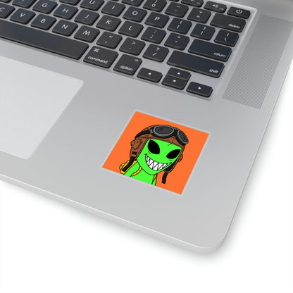 Air Force Aviator Alien Kiss-Cut Stickers