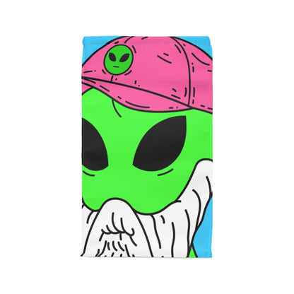 Bearded Green Visitor Pink Alien Hat Cartoon Comic Polyester Lunch Bag