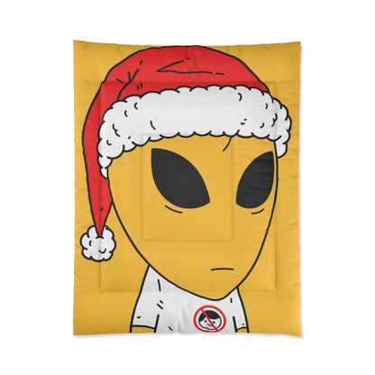 Alien Christmas Santa Space Character Holiday Winter Season Comforter