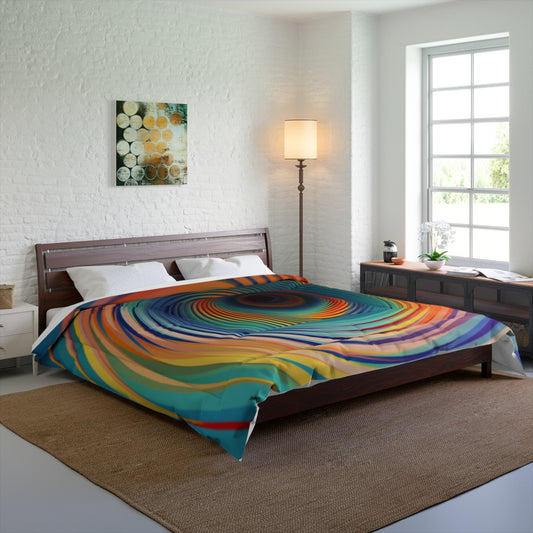 3D Vortex Illusion Art - Bottomless Hole, Colorful Design Comforter