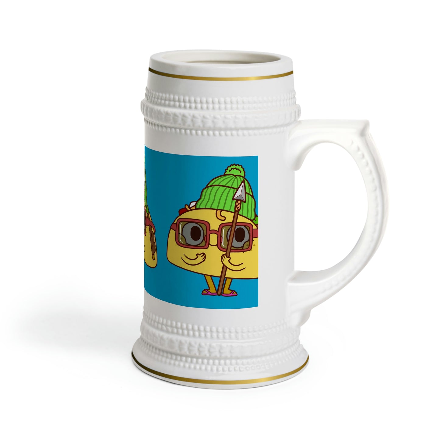 Tribal Taco Beer Stein Mug