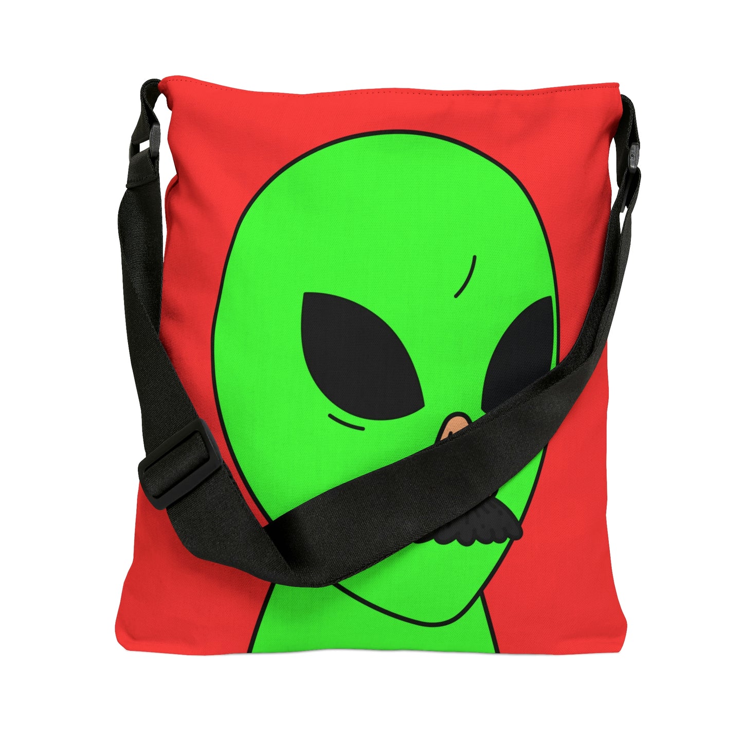 Fake Alien Human Mask Adjustable Tote Bag (AOP)