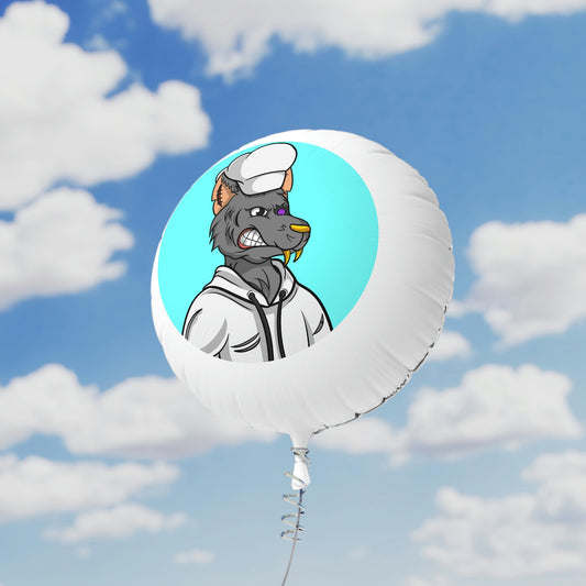 Chief Chef Cook Wolf Werewolve Cyborg Mylar Helium Balloon