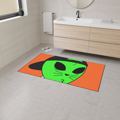 Alfombra de piso resistente con animales alienígenas y gatos