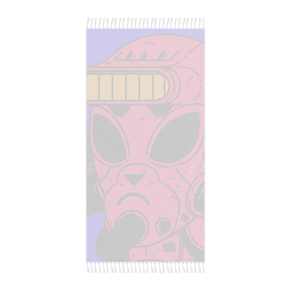 Armored Pink Future Alien Cyborg Machine Visitor Boho Beach Cloth