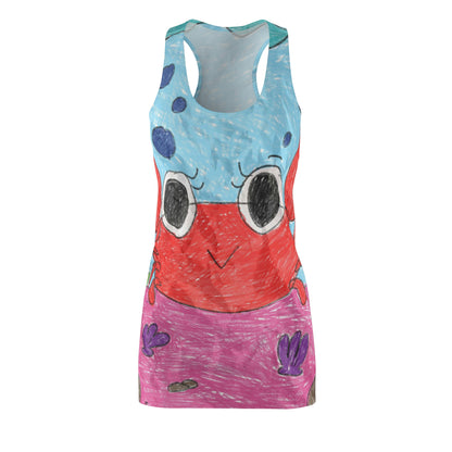 Lobster Crab Graphic Sea Lovers Women's Cut & Sew Racerback Dress