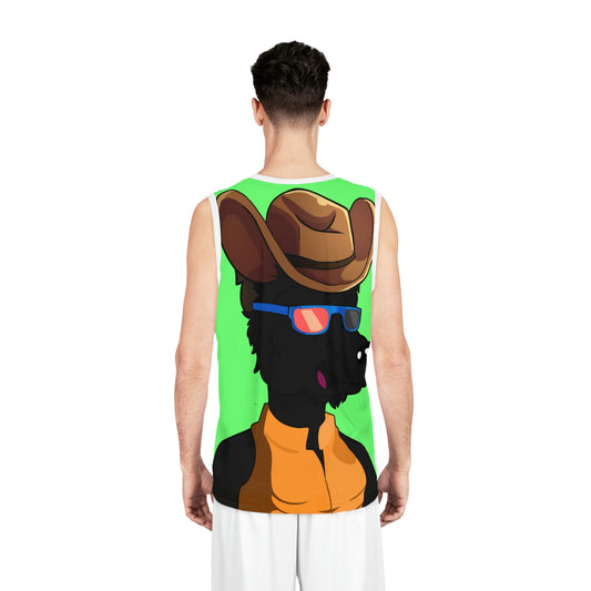 Camiseta de baloncesto Cowgirl Wolf Cyborg Wolve 