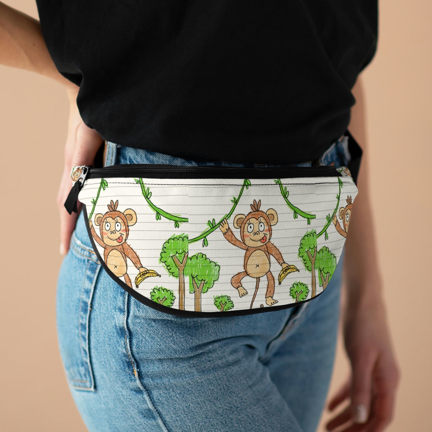 Graphic Monkey - Fun Zoo Clothing for Ape Lovers Fanny Pack