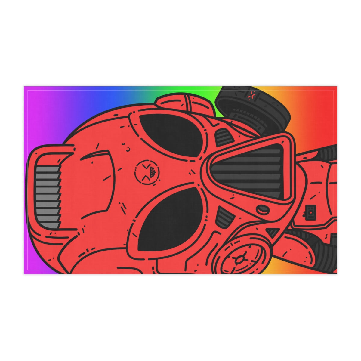 LOL Rainbow Armored Red Future Alien Cyborg Machine Visitor Kitchen Towel