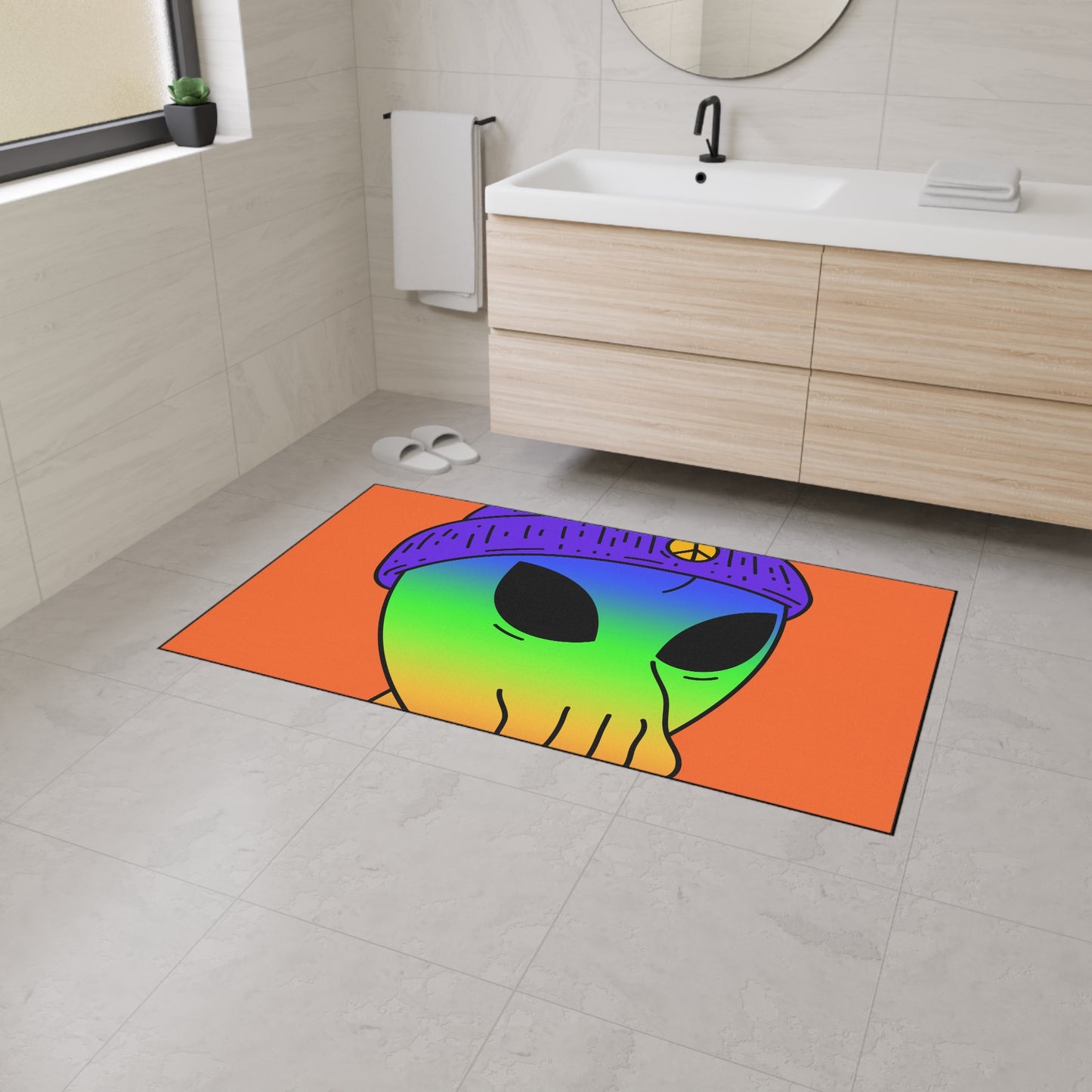 Peace Alien Pride Heavy Duty Floor Mat