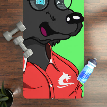 Cyborg Wolf Pack Red Sport Jacket Wolve Rubber Yoga Mat