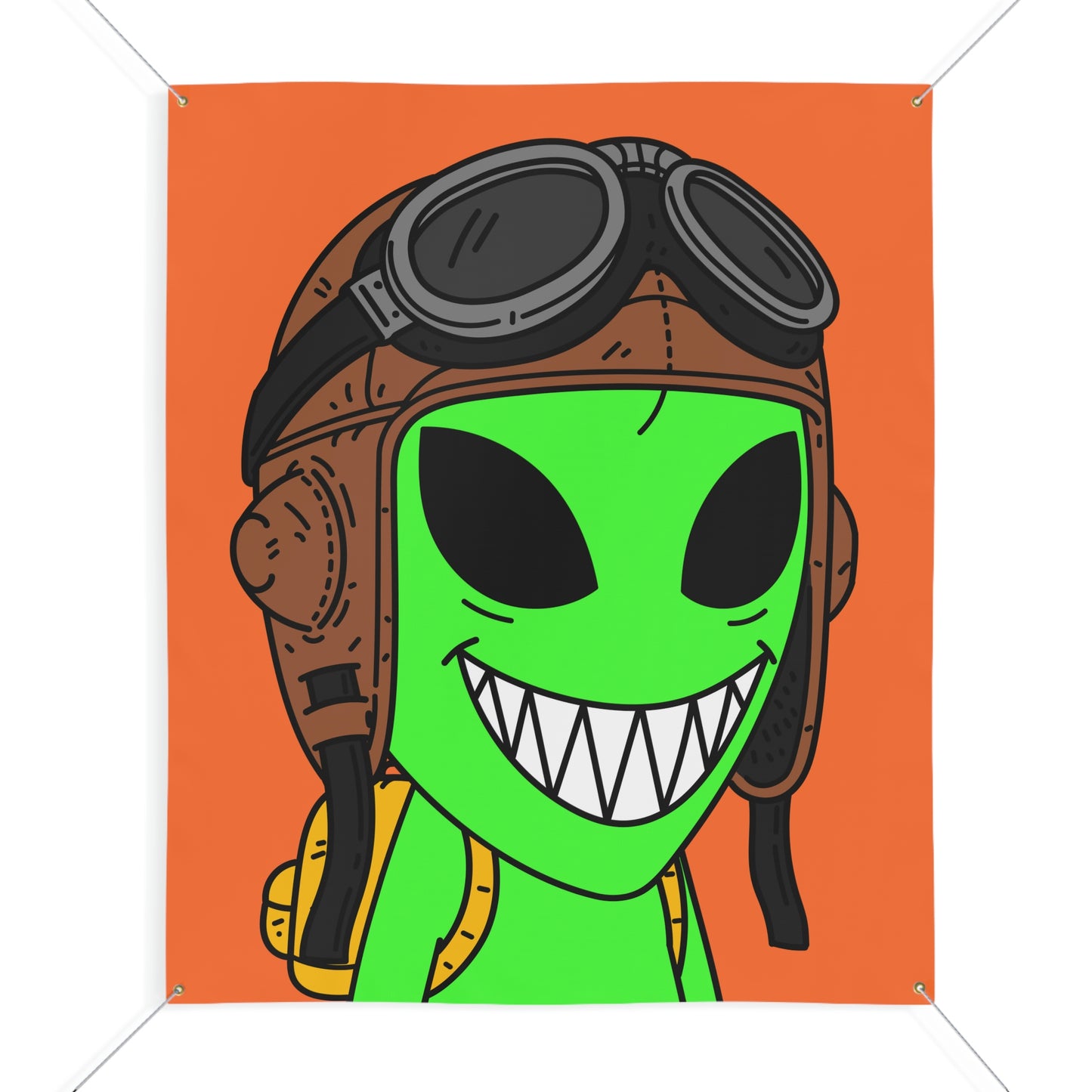 Air Force Aviator Alien Matte Banner