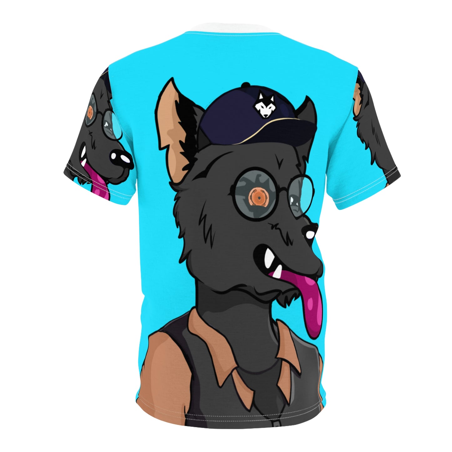 Werewolf Detective Wolve Digital Art Unisex AOP Cut & Sew Tee