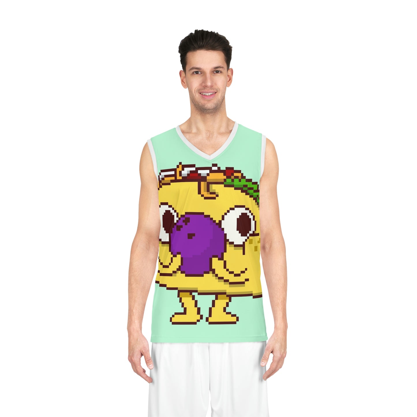 Bowling Ball Strike Taco Basketball Jersey