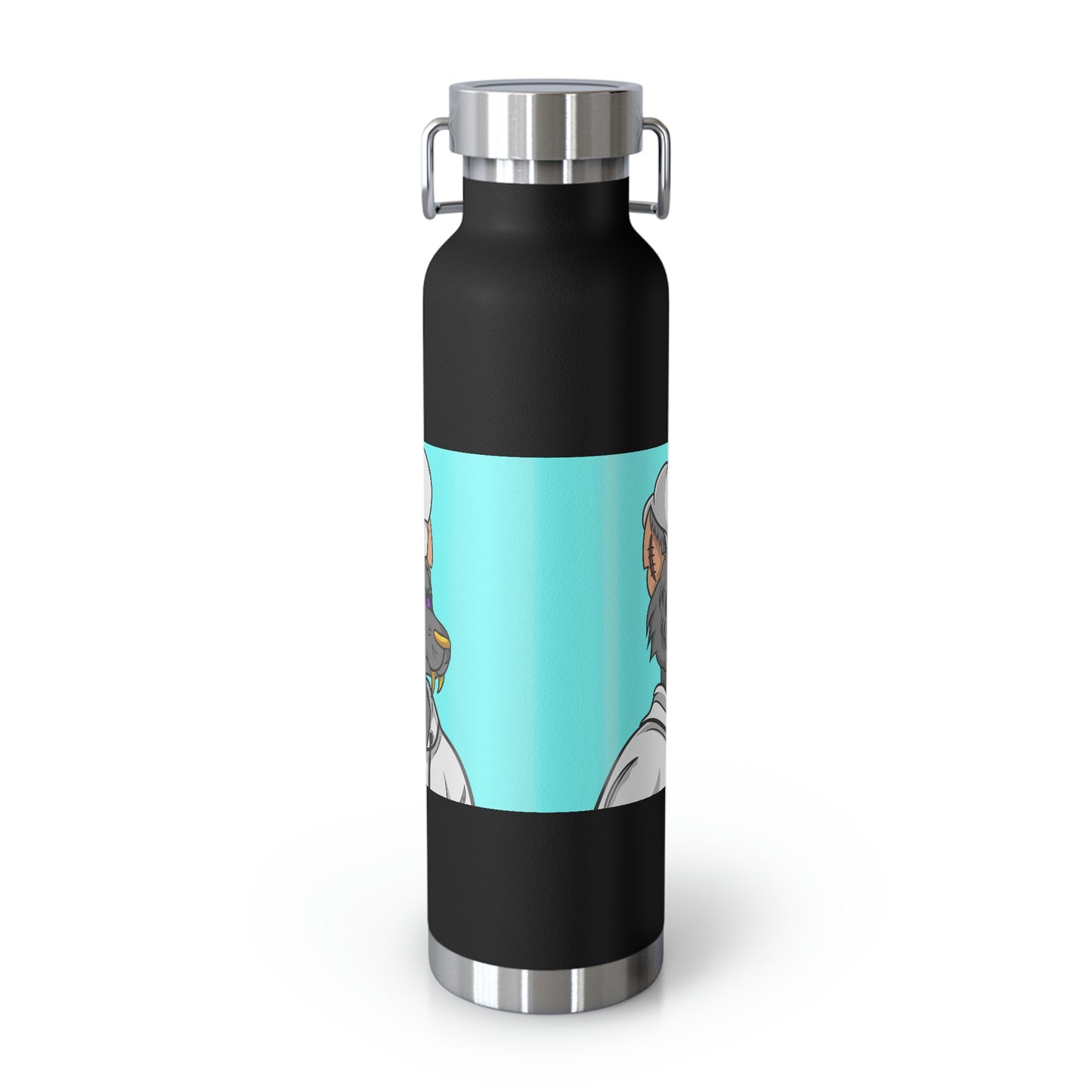 Chief Chef Cook Wolf Werewolve Cyborg Copper Vacuum Insulated Bottle, 22oz