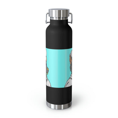 Chief Chef Cook Wolf Werewolve Cyborg Copper Vacuum Insulated Bottle, 22oz