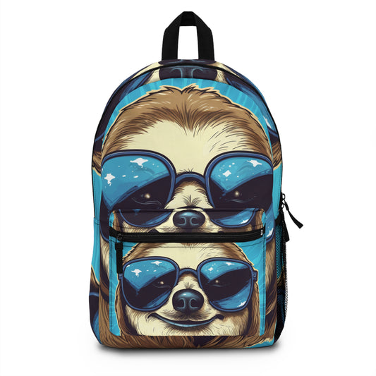 Retro Space Sloth Animal Design Backpack