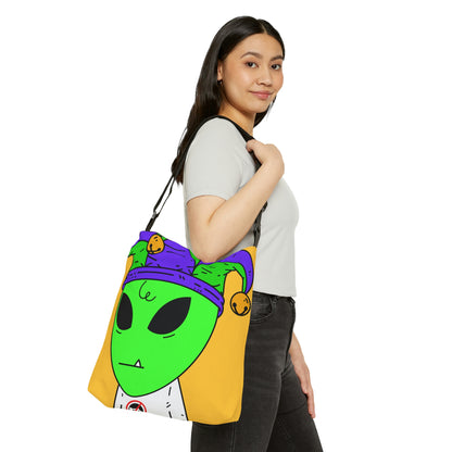 Jester Alien Joker Visitor Adjustable Tote Bag (AOP)