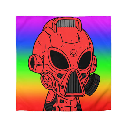 LOL Rainbow Armored Red Future Alien Cyborg Machine Visitante Funda nórdica de microfibra