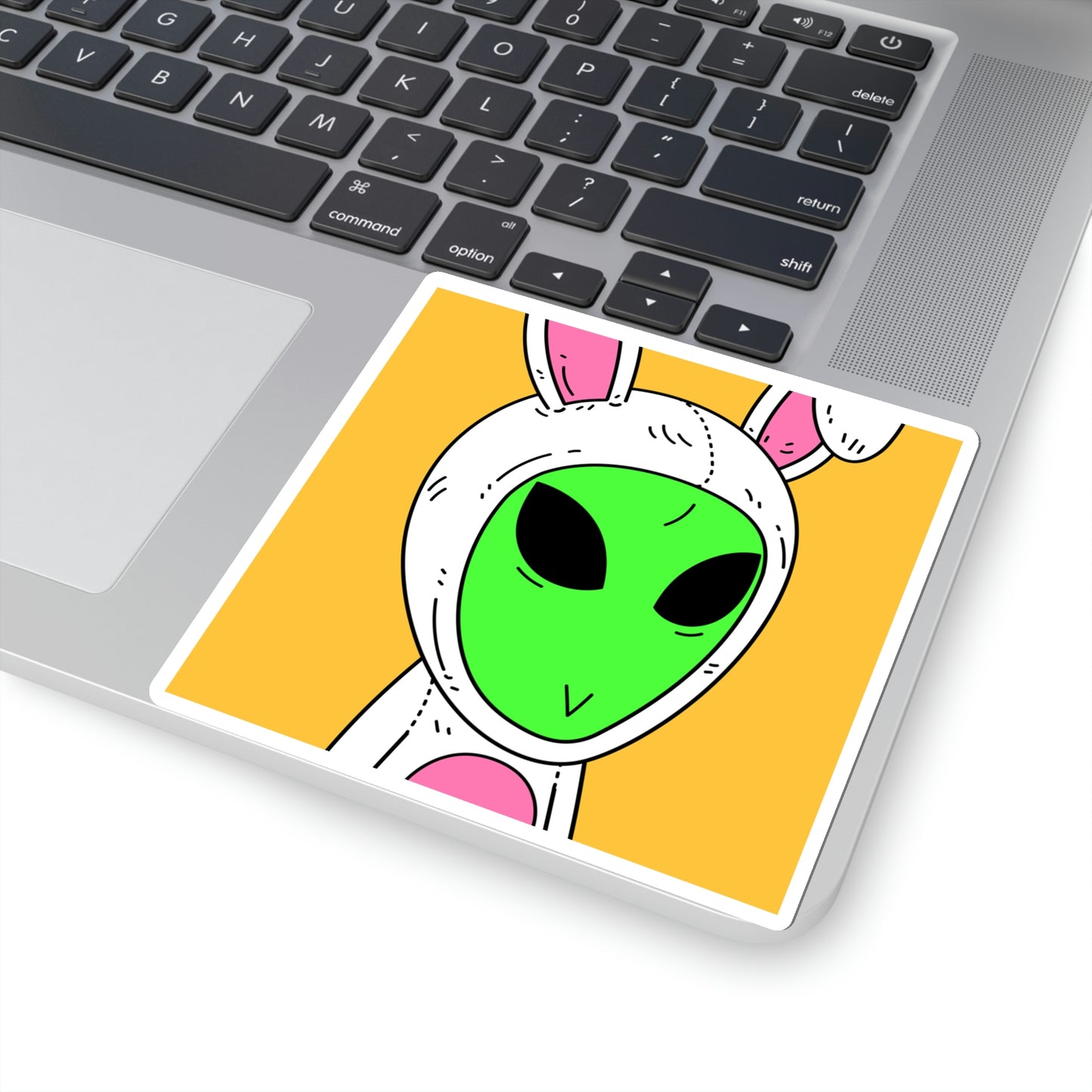 Bunny Easter Rabbit Alien Visitor Kiss-Cut Stickers