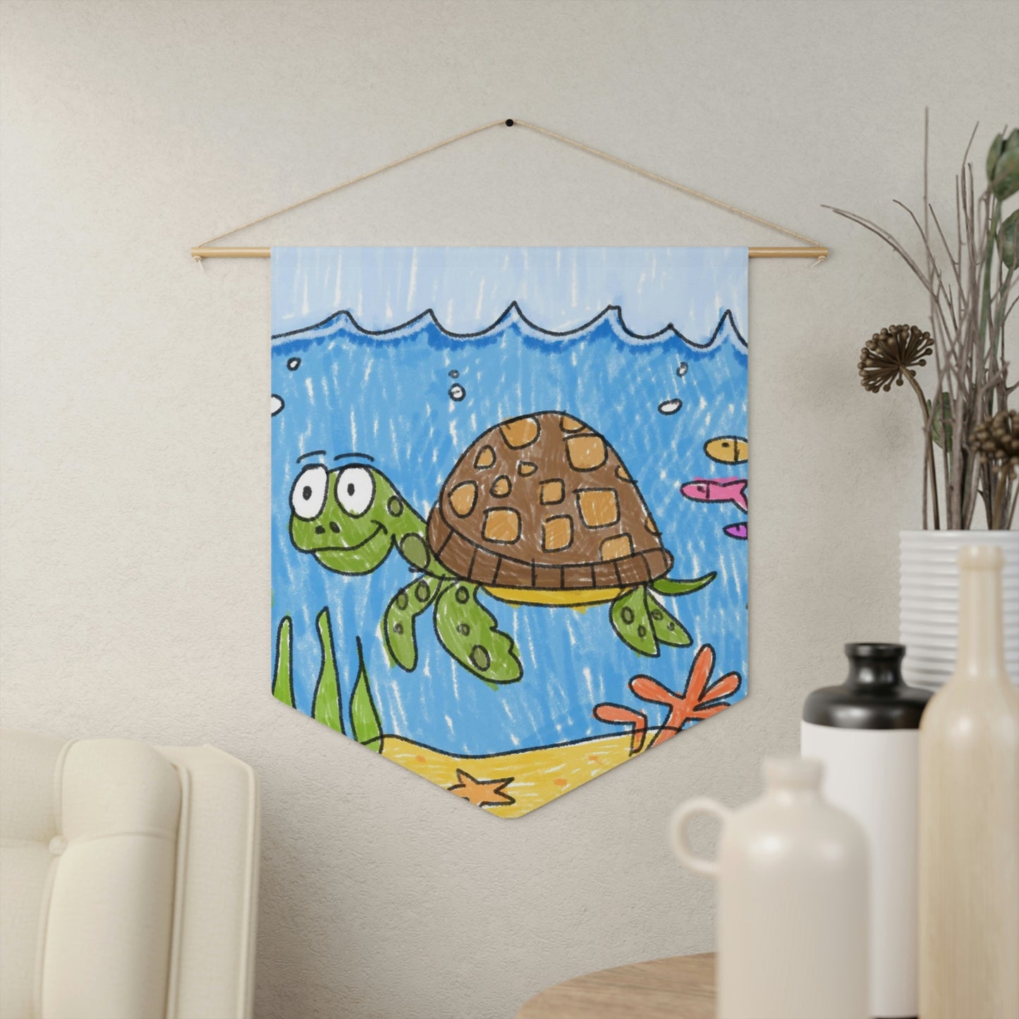 Sea Turtle Beach Sand Ocean Pennant