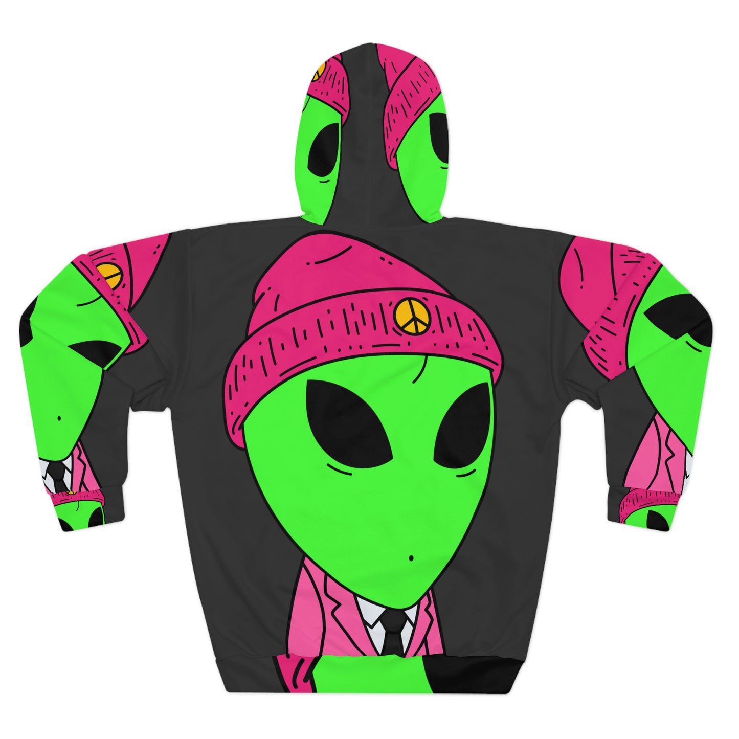 Sudadera con capucha unisex Business Alien Anime Cartoon AOP 