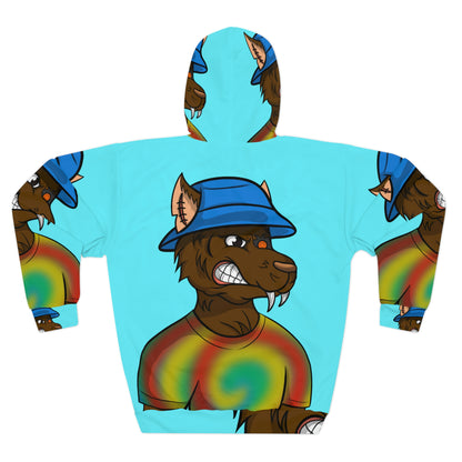 Tiedye Colorful Animal Dog AOP Unisex Pullover Hoodie