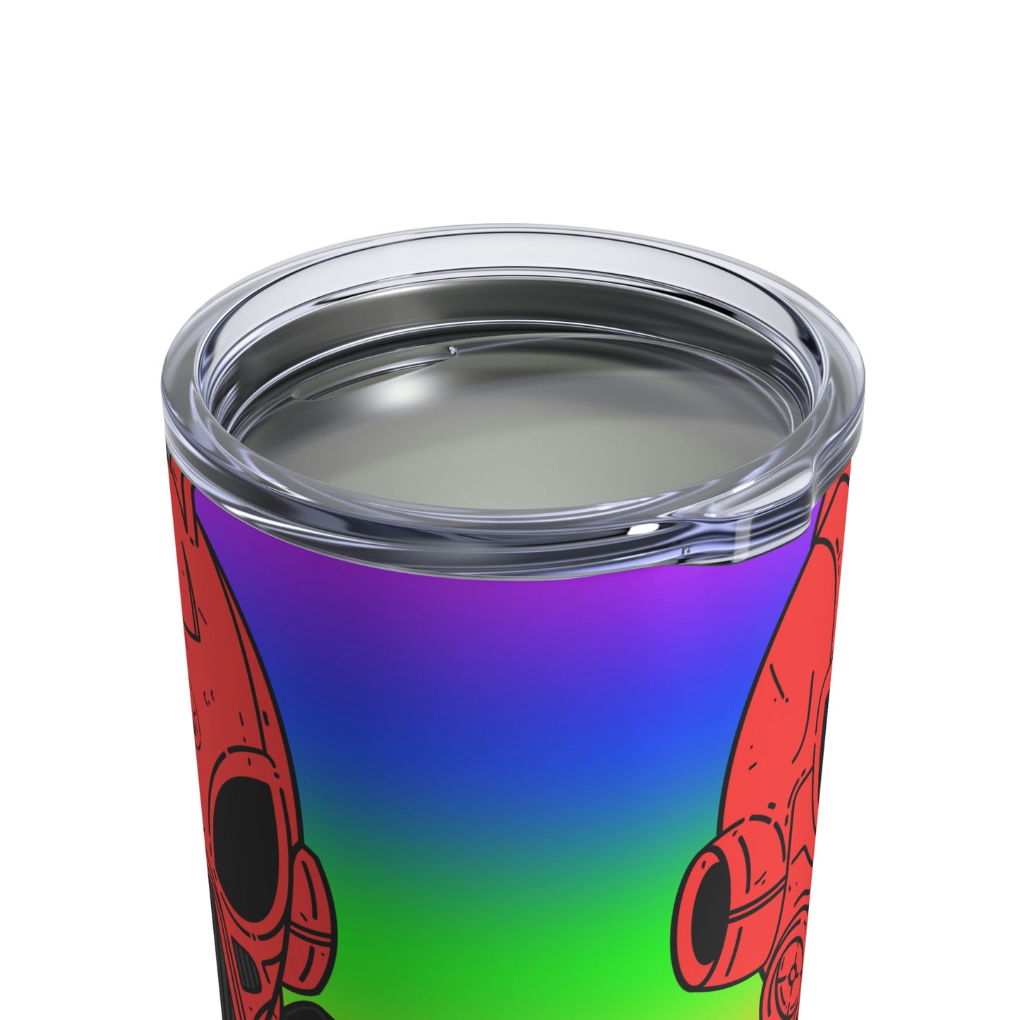 Pride Rainbow Robot Cyborg Alien Vaso 10oz