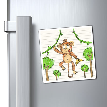 Graphic Monkey - Fun Zoo Clothing for Ape Lovers Magnets