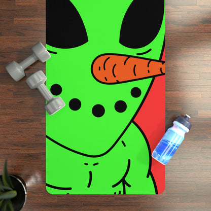 Veggie Visi Alien Vegetable Visitor Rubber Yoga Mat