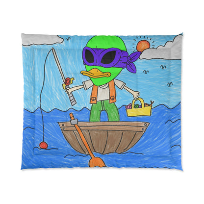 Fishy Alien Fish Catcher Visitor 751 Fishing Comforter