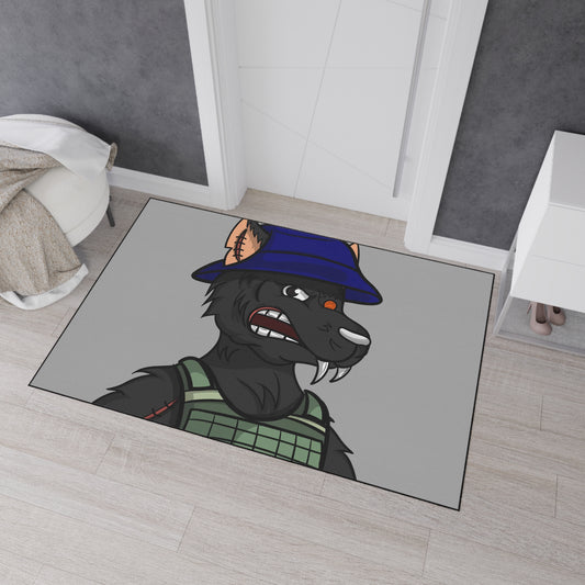 Chaleco militar Lobo militar Lobo hombre lobo Cyborg Alfombra de piso resistente